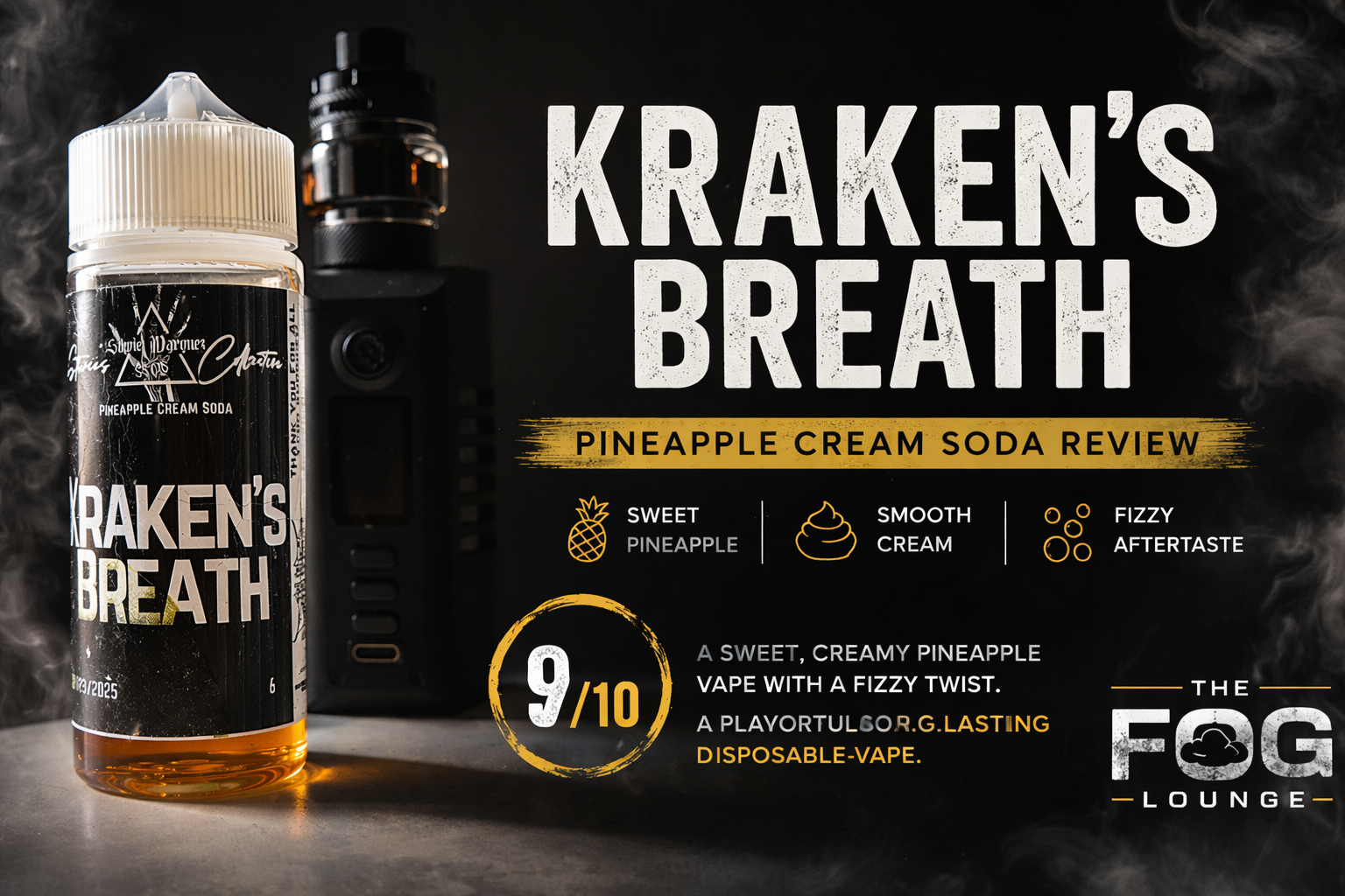 Kraken’s Breath Review (Stevie’s Collective): Smooth Pineapple Cream with a Fizzy Twist